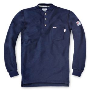 TYNDALE MEN'S 3 SEASON FR HELEY SHIRT - NAVY BLUE